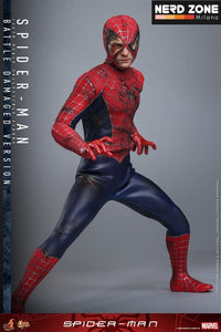 PRE ORDINE - HOT TOYS - Spider-Man Movie Masterpiece Action Figure 1/6 Spider-Man (Battle Damaged Version) 30 cm