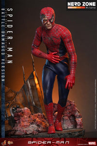 PRE ORDINE - HOT TOYS - Spider-Man Movie Masterpiece Action Figure 1/6 Spider-Man (Battle Damaged Version) 30 cm