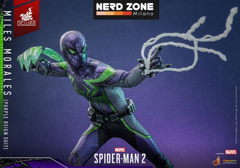 HOT TOYS - Spider-Man Video Game Masterpiece Action Figure 1/6 Miles Morales (Purple Reign Suit) Hot Toys Exclusive 30 cm