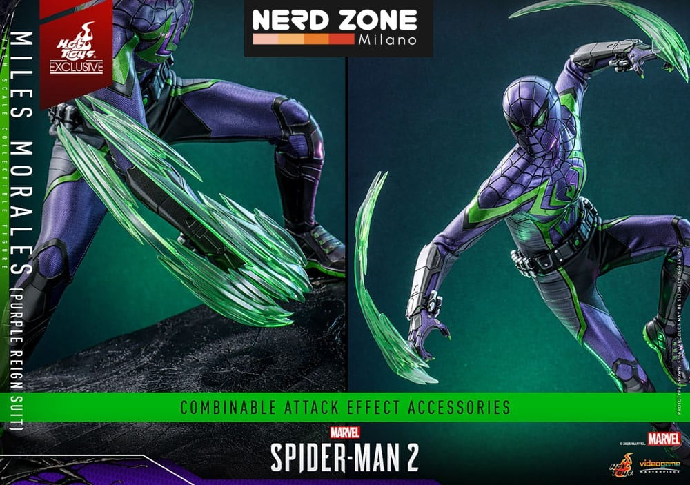 HOT TOYS - Spider-Man Video Game Masterpiece Action Figure 1/6 Miles Morales (Purple Reign Suit) Hot Toys Exclusive 30 cm