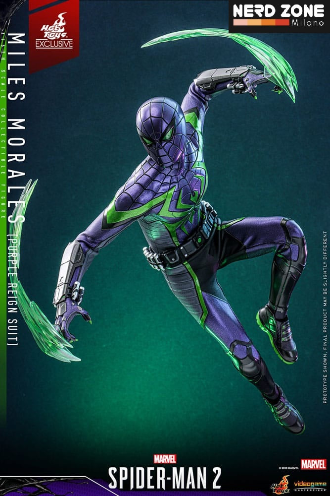 HOT TOYS - Spider-Man Video Game Masterpiece Action Figure 1/6 Miles Morales (Purple Reign Suit) Hot Toys Exclusive 30 cm