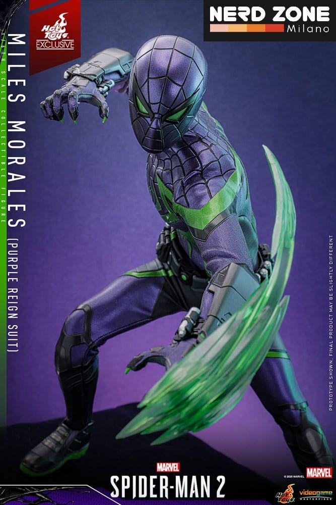 HOT TOYS - Spider-Man Video Game Masterpiece Action Figure 1/6 Miles Morales (Purple Reign Suit) Hot Toys Exclusive 30 cm