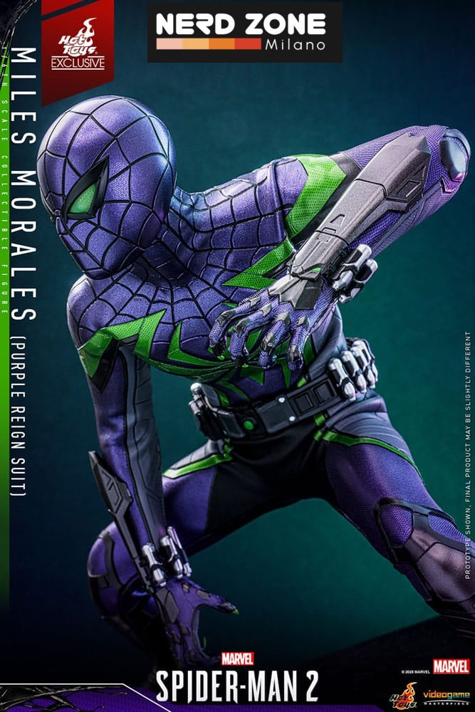 HOT TOYS - Spider-Man Video Game Masterpiece Action Figure 1/6 Miles Morales (Purple Reign Suit) Hot Toys Exclusive 30 cm