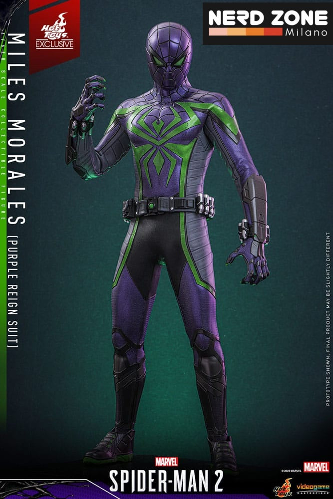 HOT TOYS - Spider-Man Video Game Masterpiece Action Figure 1/6 Miles Morales (Purple Reign Suit) Hot Toys Exclusive 30 cm
