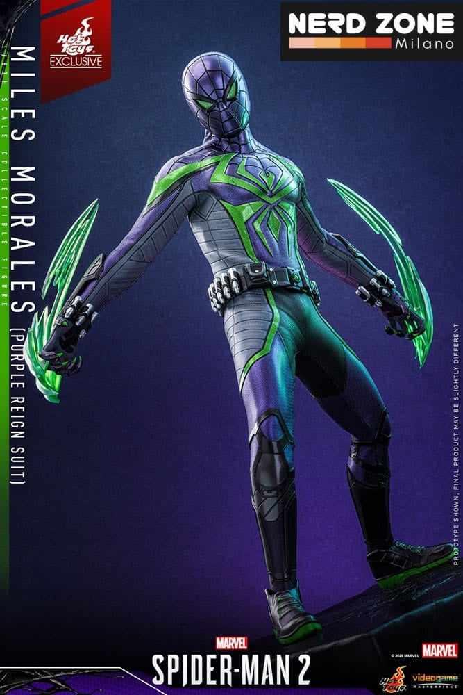 HOT TOYS - Spider-Man Video Game Masterpiece Action Figure 1/6 Miles Morales (Purple Reign Suit) Hot Toys Exclusive 30 cm
