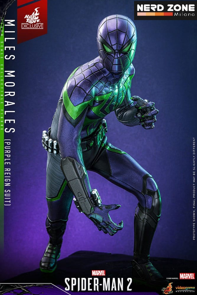 HOT TOYS - Spider-Man Video Game Masterpiece Action Figure 1/6 Miles Morales (Purple Reign Suit) Hot Toys Exclusive 30 cm