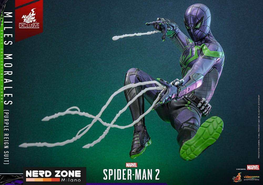 HOT TOYS - Spider-Man Video Game Masterpiece Action Figure 1/6 Miles Morales (Purple Reign Suit) Hot Toys Exclusive 30 cm