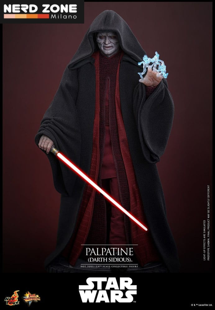HOT TOYS - Star Wars: Episode III - Revenge of the Sith Action Figure 1/6 Palpatine (Darth Sidious) 29 cm MMS805