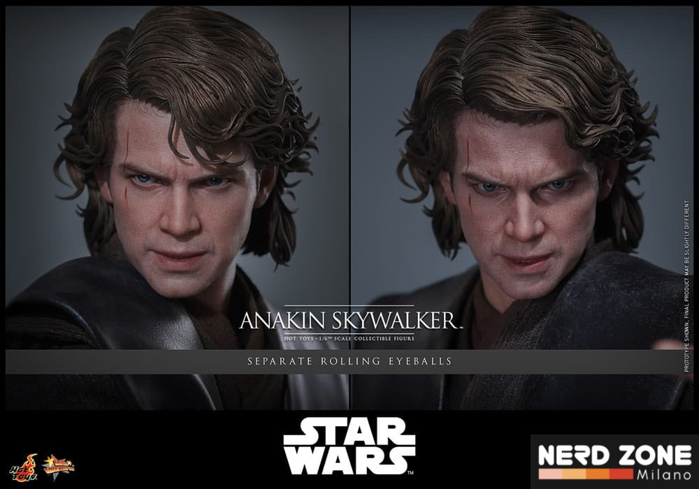 HOT TOYS - Star Wars: Episode III - Revenge of the Sith Movie Masterpiece Action Figure 1/6 Anakin Skywalker 31 cm MMS839