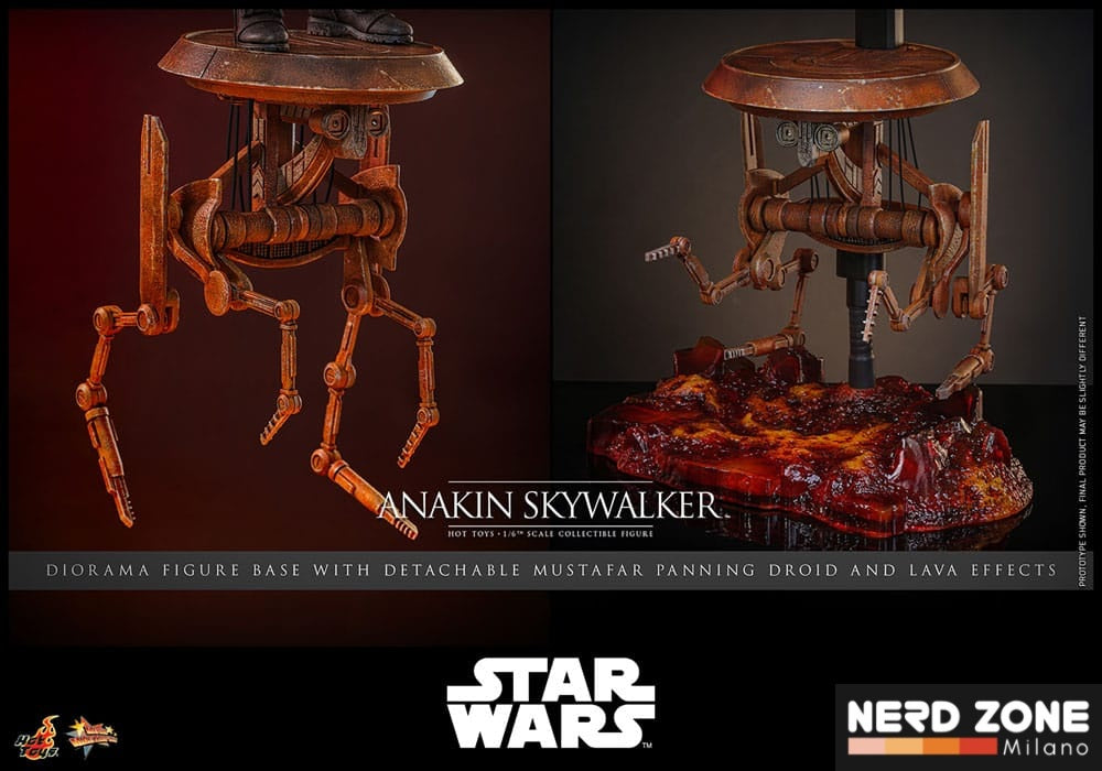 HOT TOYS - Star Wars: Episode III - Revenge of the Sith Movie Masterpiece Action Figure 1/6 Anakin Skywalker 31 cm MMS839