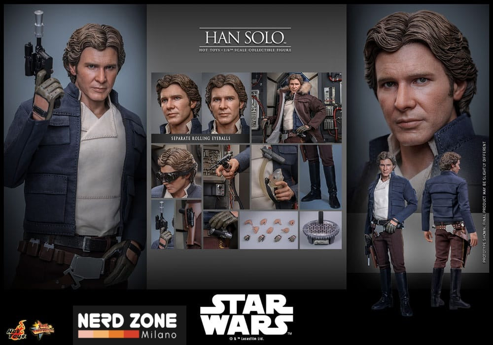 HOT TOYS - Star Wars Episode V Movie Masterpiece Action Figure 1/6 Han Solo 31 cm