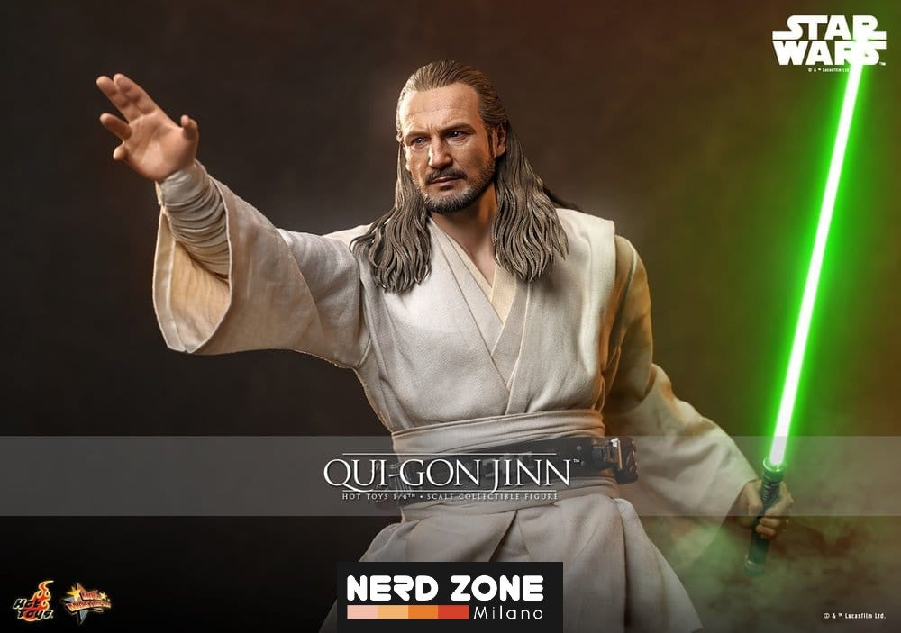 PRE ORDINE - HOT TOYS - Star Wars Movie Masterpiece Action Figure 1/6 Qui-Gon Jinn (Collector Edition) 32 cm