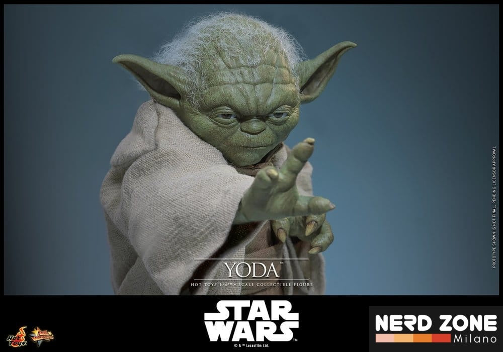 PRE ORDINE - HOT TOYS - Star Wars: Revenge of the Sith Movie Masterpiece Action Figure 1/6 Yoda 14 cm