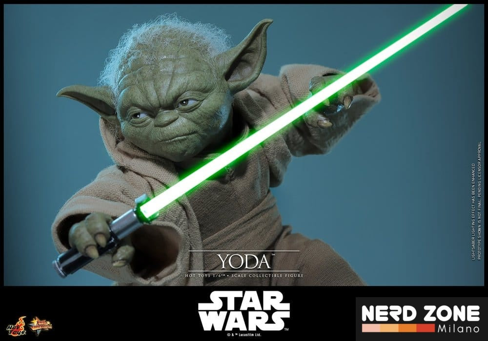 PRE ORDINE - HOT TOYS - Star Wars: Revenge of the Sith Movie Masterpiece Action Figure 1/6 Yoda 14 cm