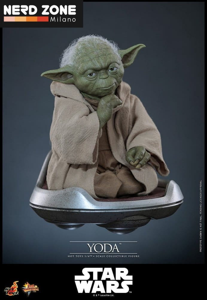 PRE ORDINE - HOT TOYS - Star Wars: Revenge of the Sith Movie Masterpiece Action Figure 1/6 Yoda 14 cm