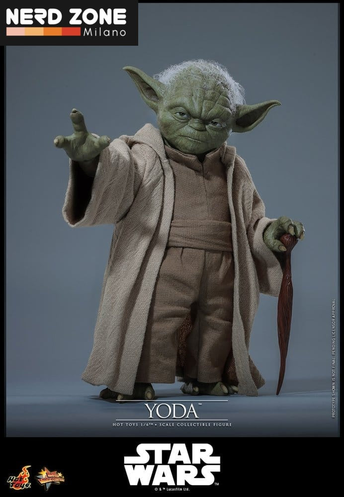 PRE ORDINE - HOT TOYS - Star Wars: Revenge of the Sith Movie Masterpiece Action Figure 1/6 Yoda 14 cm