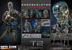 HOT TOYS - Terminator 2: Judgment Day Movie Masterpiece Die-cast Action Figure 1/6 Endoskeleton (Battle Damaged Version) 31 cm MMS840D77