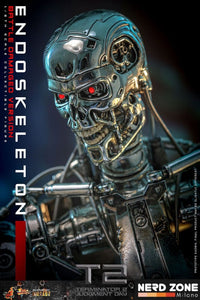 HOT TOYS - Terminator 2: Judgment Day Movie Masterpiece Die-cast Action Figure 1/6 Endoskeleton (Battle Damaged Version) 31 cm MMS840D77