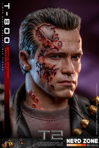 HOT TOYS - Terminator 2 Movie Masterpiece Action Figure 1/6 T-800 Battle Damaged Version 2.0 32 cm DX46