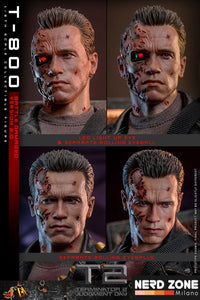 HOT TOYS - Terminator 2 Movie Masterpiece Action Figure 1/6 T-800 Battle Damaged Version 2.0 32 cm DX46