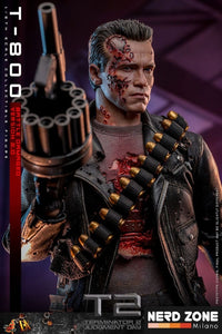 HOT TOYS - Terminator 2 Movie Masterpiece Action Figure 1/6 T-800 Battle Damaged Version 2.0 32 cm DX46