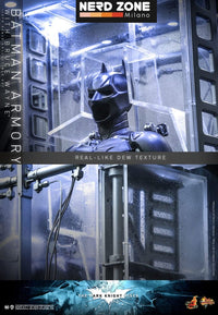 HOT TOYS - The Dark Knight Rises Movie Masterpiece Action Figures & Diorama 1/6 Batman Armory with Bruce Wayne 30 cm
