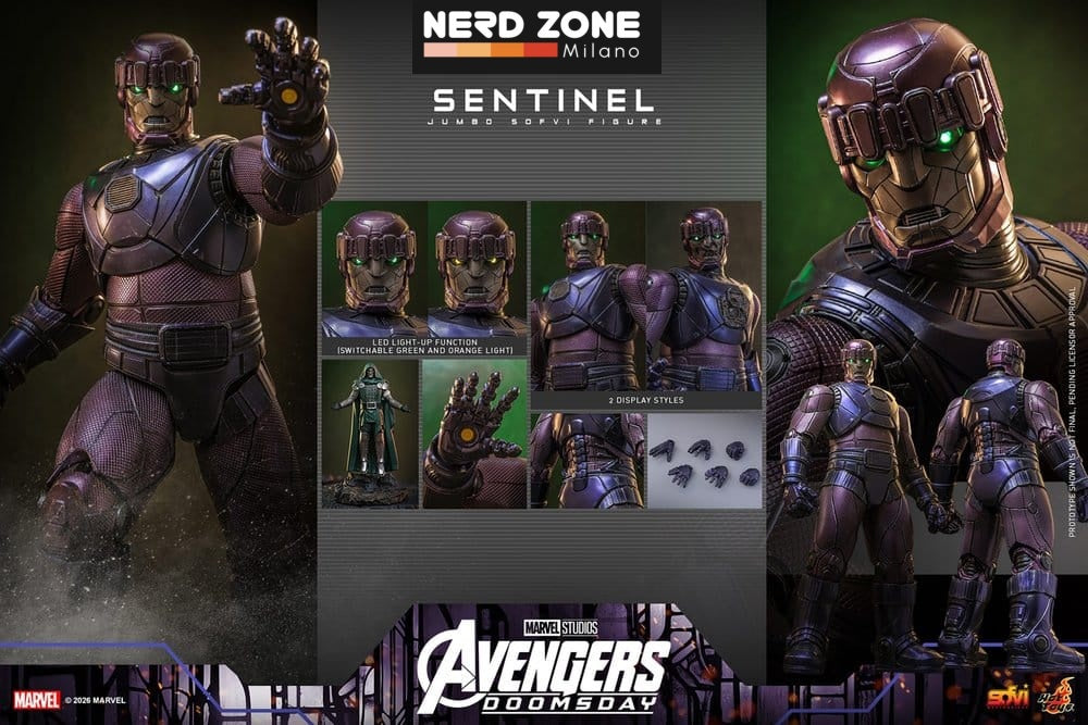 PRE ORDINE - HOT TOYS Avengers: Doomsday Marvel Sofvi Masterpiece Series Action Figure Sentinel 60 cm