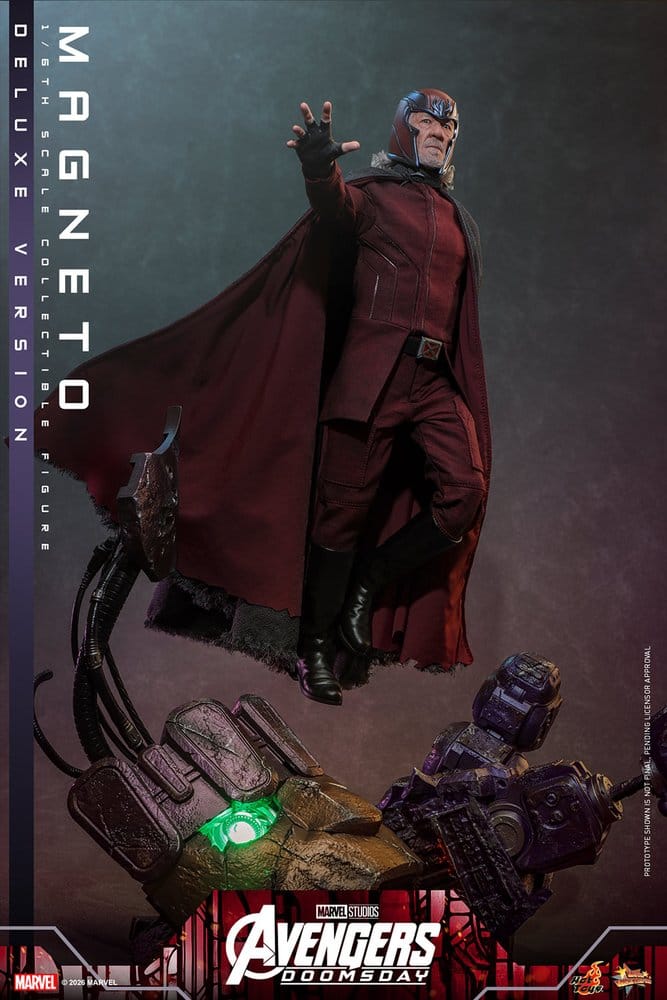 PRE ORDINE HOT TOYS - Avengers: Doomsday Movie Masterpiece Action Figure 1/6 Magneto (Deluxe Version) 30 cm