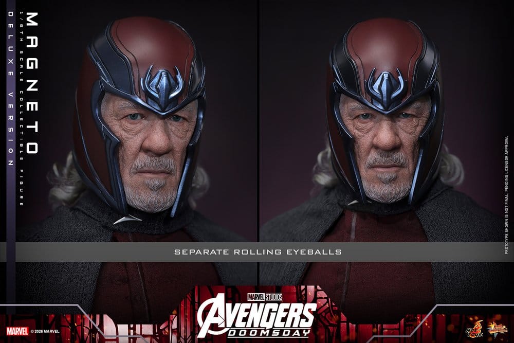 PRE ORDINE HOT TOYS - Avengers: Doomsday Movie Masterpiece Action Figure 1/6 Magneto (Deluxe Version) 30 cm