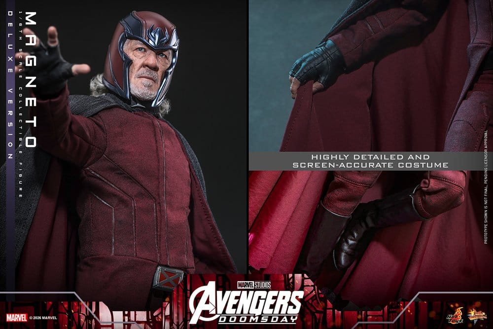 PRE ORDINE HOT TOYS - Avengers: Doomsday Movie Masterpiece Action Figure 1/6 Magneto (Deluxe Version) 30 cm