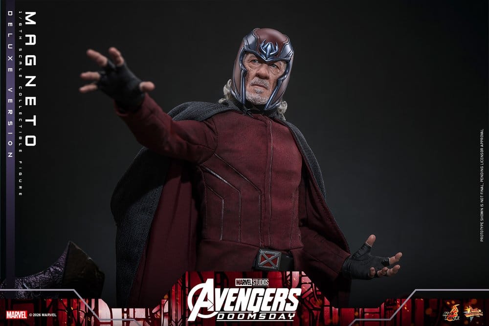 PRE ORDINE HOT TOYS - Avengers: Doomsday Movie Masterpiece Action Figure 1/6 Magneto (Deluxe Version) 30 cm