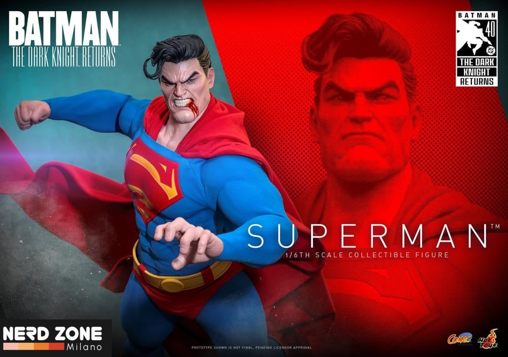 PRE ORDINE - HOT TOYS Batman: The Dark Knight Returns Comic Masterpiece Action Figure 1/6 Superman 34 cm