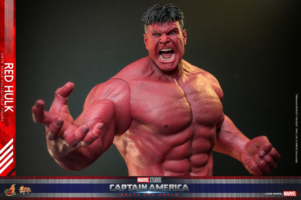 PRE ORDINE - HOT TOYS Captain America: Brave New World Movie Masterpiece Action Figure 1/6 Red Hulk 47 cm