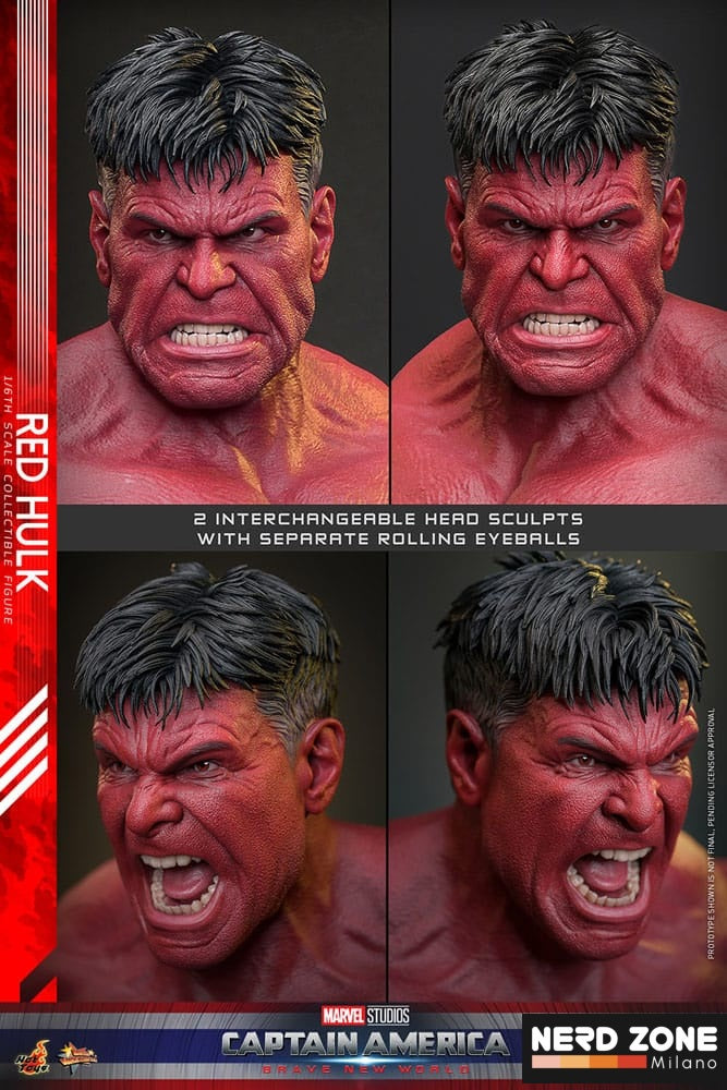 PRE ORDINE - HOT TOYS Captain America: Brave New World Movie Masterpiece Action Figure 1/6 Red Hulk 47 cm