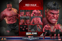 PRE ORDINE - HOT TOYS Captain America: Brave New World Movie Masterpiece Action Figure 1/6 Red Hulk 47 cm