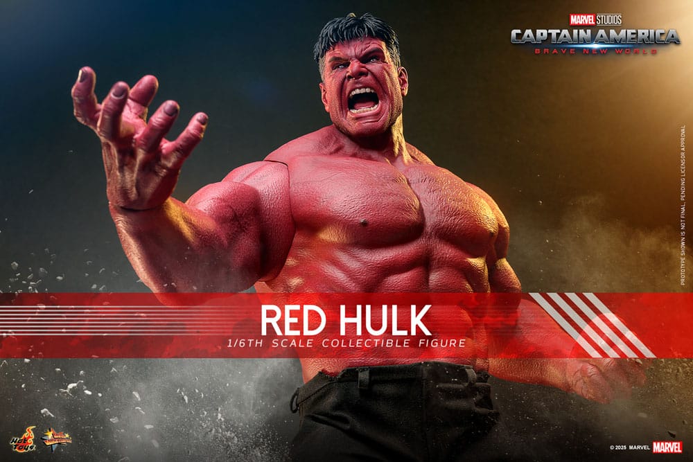 PRE ORDINE - HOT TOYS Captain America: Brave New World Movie Masterpiece Action Figure 1/6 Red Hulk 47 cm