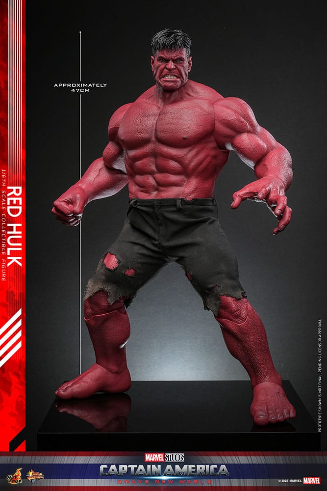 PRE ORDINE - HOT TOYS Captain America: Brave New World Movie Masterpiece Action Figure 1/6 Red Hulk 47 cm