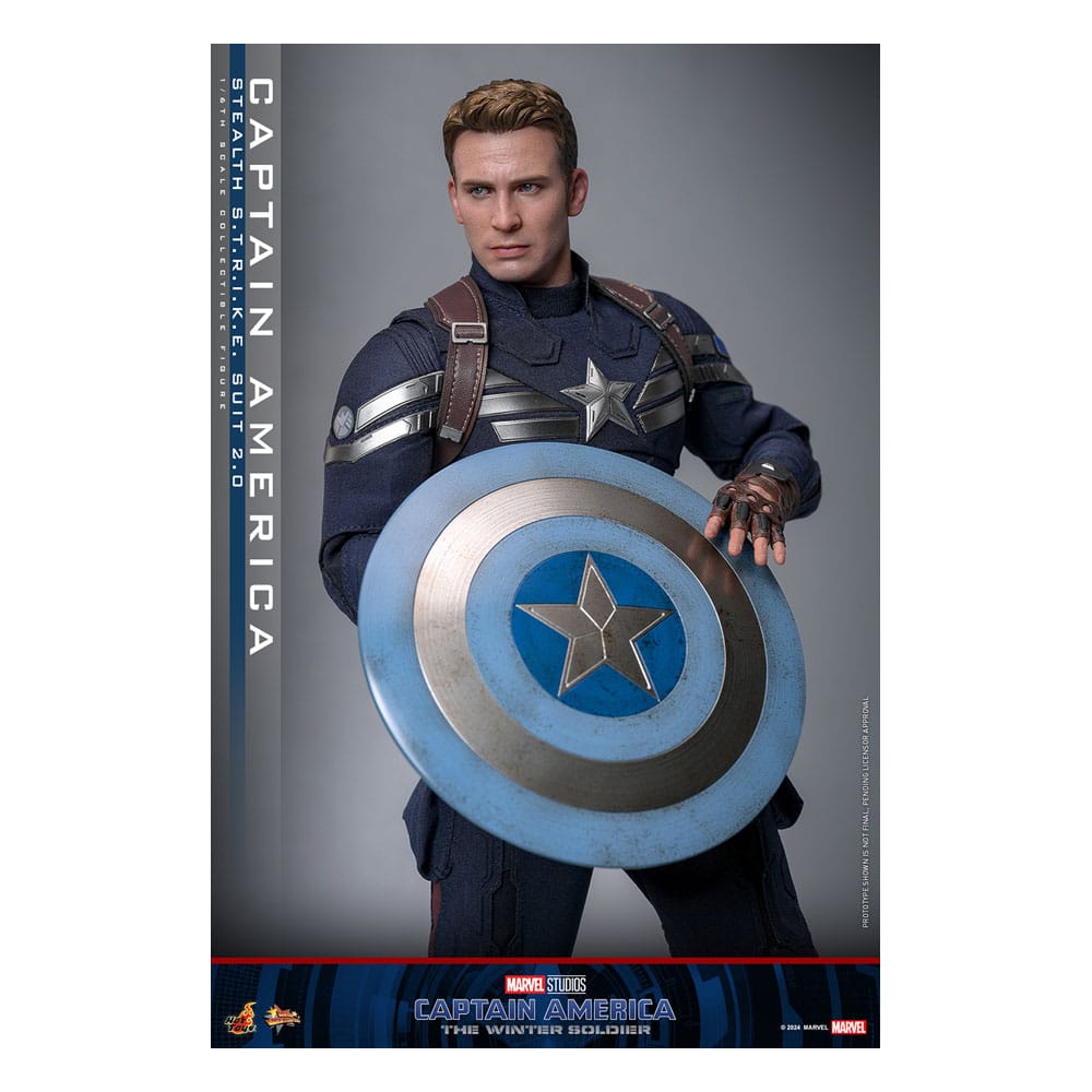 HOT TOYS Captain America: The Winter Soldier Movie Masterpiece Action Figure 1/6 Captain America (Stealth S.T.R.I.K.E. Suit) 2.0 31 cm