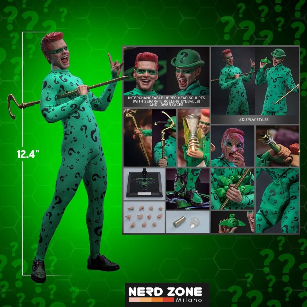 PRE ORDINE - HOT TOYS DC Comics Batman Forever Movie Masterpiece Action Figure 1/6 Riddler 31 cm