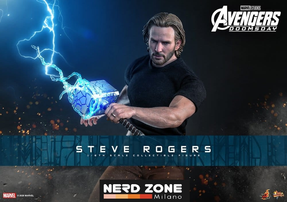 PRE ORDINE - HOT TOYS Marvel Avengers: Doomsday Movie Masterpiece Action Figure 1/6 Steve Rogers 31 cm