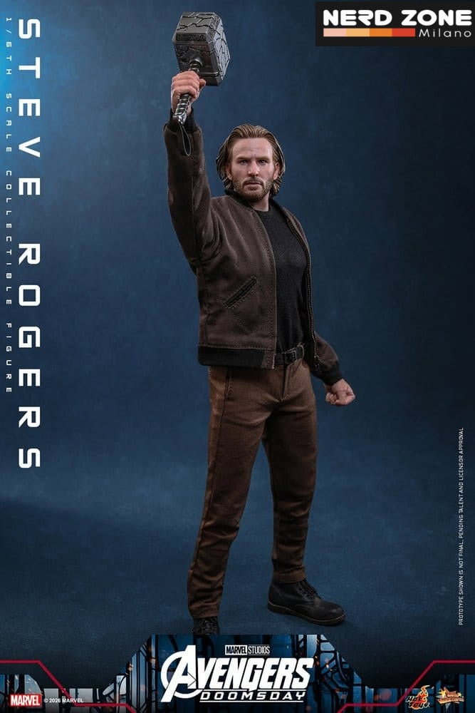 PRE ORDINE - HOT TOYS Marvel Avengers: Doomsday Movie Masterpiece Action Figure 1/6 Steve Rogers 31 cm