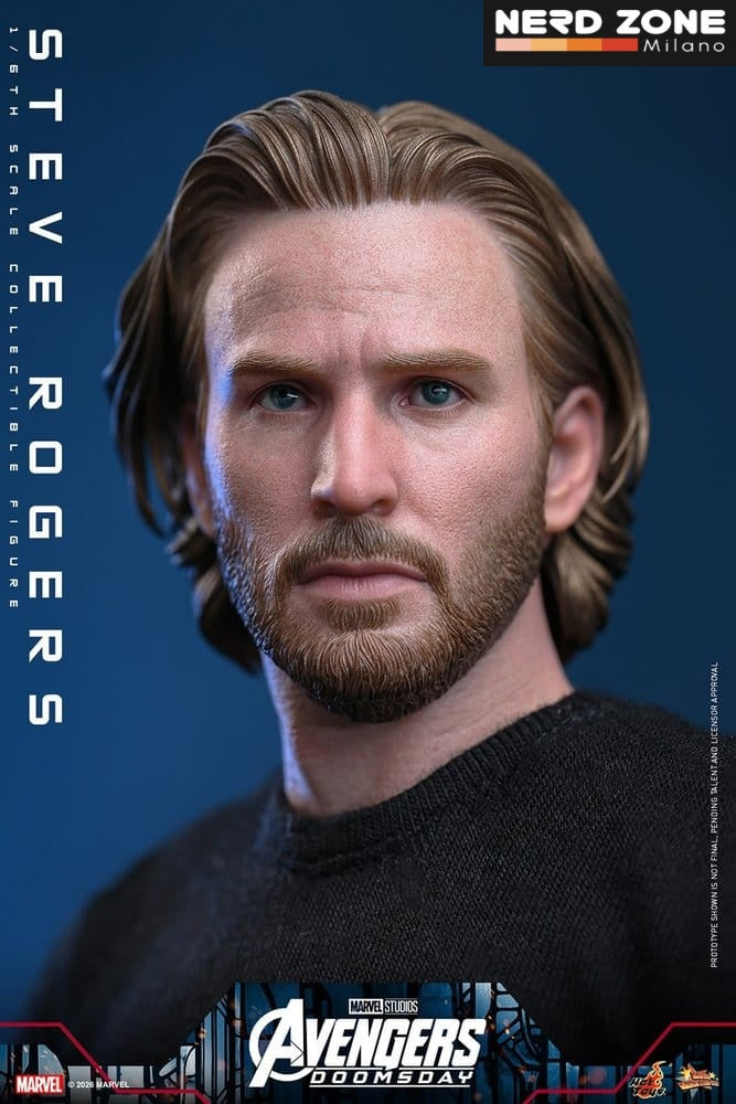 PRE ORDINE - HOT TOYS Marvel Avengers: Doomsday Movie Masterpiece Action Figure 1/6 Steve Rogers 31 cm