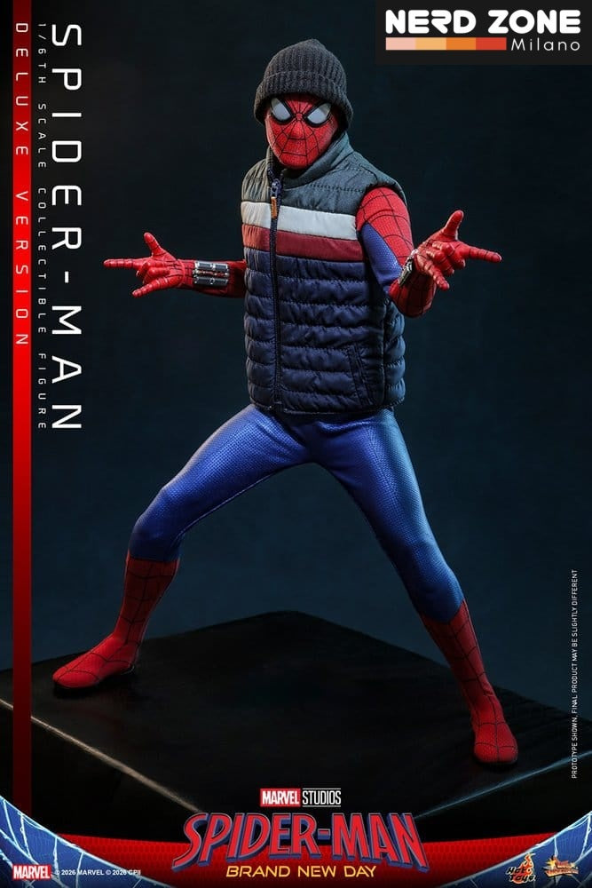 PRE ORDINE - HOT TOYS Marvel Spider-Man: Brand New Day Action Figure 1/6 Spider-Man (Deluxe Version) 29 cm