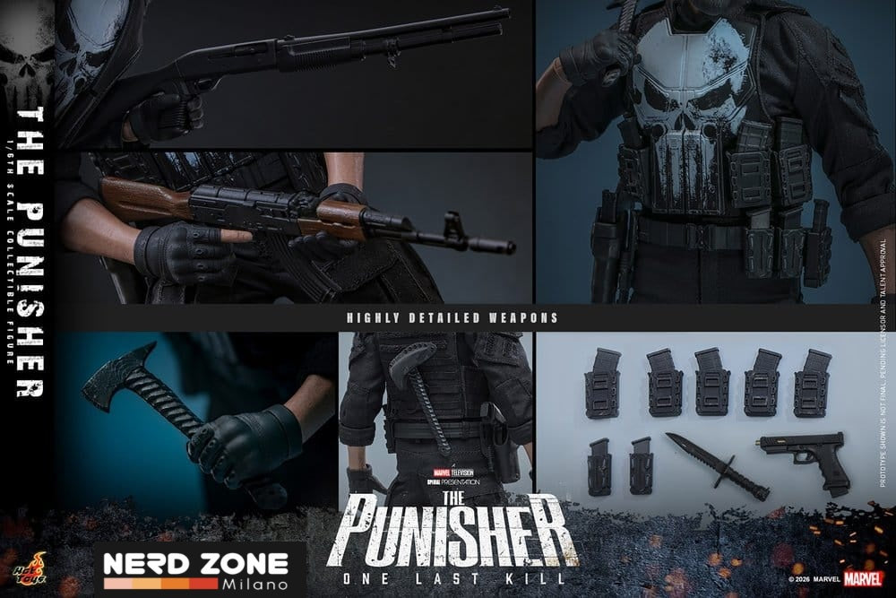 PRE ORDINE - HOT TOYS Marvel Television Masterpiece Action Figure 1/6 The Punisher 31 cm
