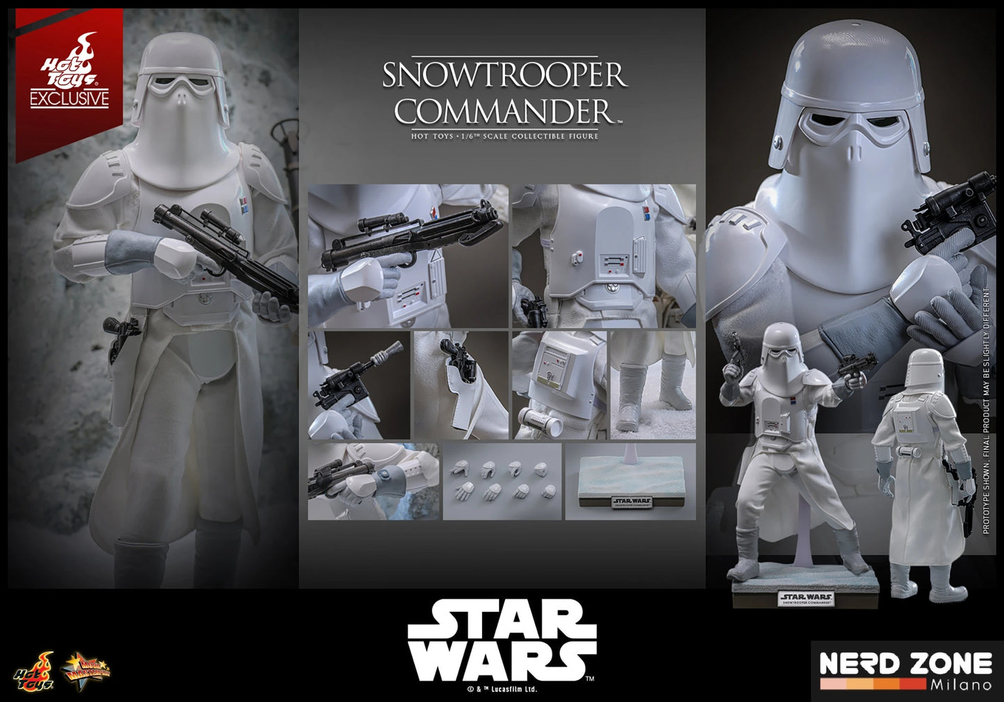 HOT TOYS EXCLUSIVE - Star Wars V - Action Figure 1/6 Snowtrooper Commander 30 cm MMS835