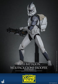 HOT TOYS Star Wars The Clone Wars Action Figure 1/6 104th Battalion Wolfpack Clone Trooper Deluxe Version 30 cm