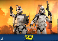 HOT TOYS Star Wars The Clone Wars Action Figure 1/6 104th Battalion Wolfpack Clone Trooper Deluxe Version 30 cm