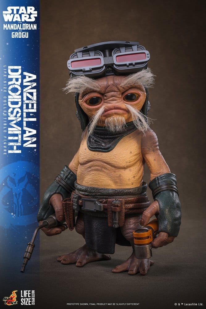 PRE ORDINE - HOT TOYS Star Wars: The Mandalorian & Grogu Life-Size Figure Anzellan Droidsmith 27 cm
