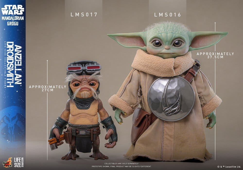 PRE ORDINE - HOT TOYS Star Wars: The Mandalorian & Grogu Life-Size Figure Anzellan Droidsmith 27 cm