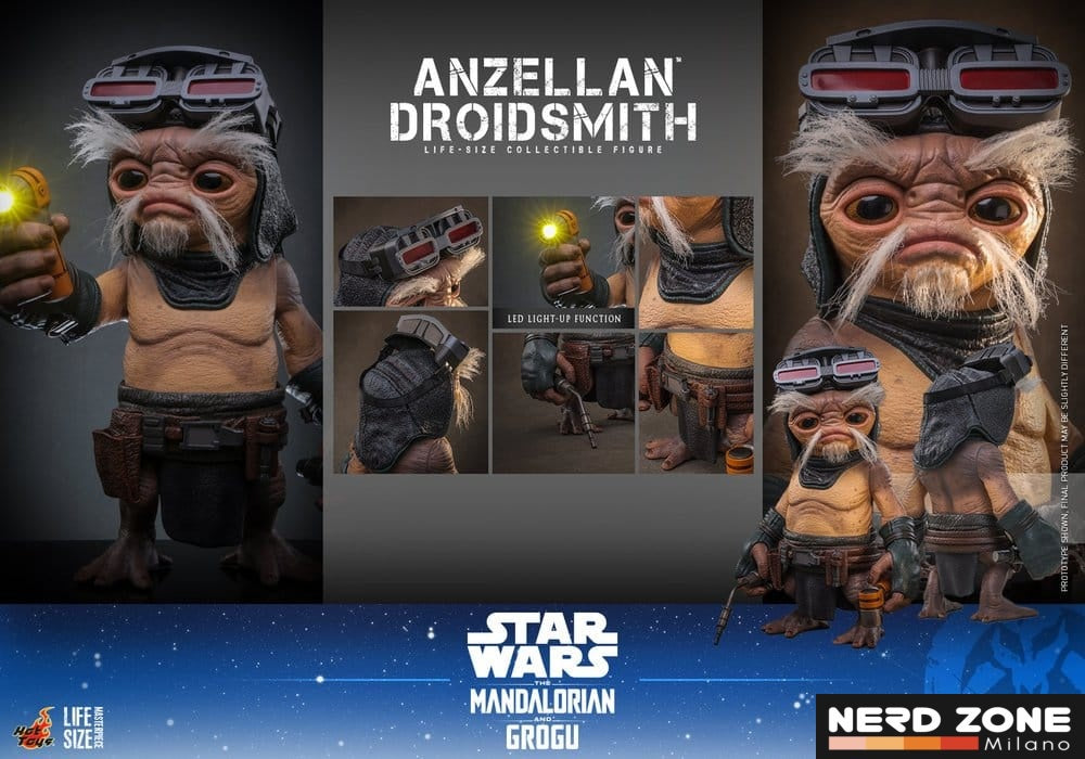 PRE ORDINE - HOT TOYS Star Wars: The Mandalorian & Grogu Life-Size Figure Anzellan Droidsmith 27 cm